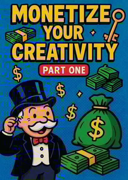 a picture of a book - monetize your creativity