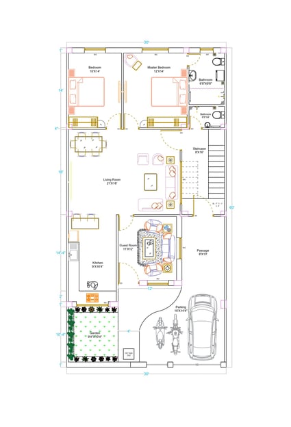 house plan design in deoghar of aakaar constrologixtix
