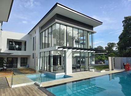 A bungalow construction in KL Selangor by shockwave builders