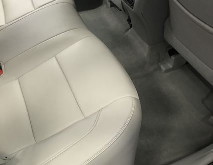 Interior Detailing Image “Deep interior car detailing with steam cleaning and vacuuming of seats"