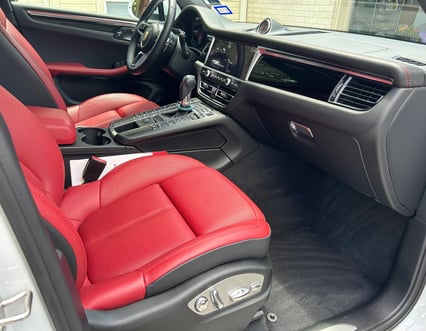 Interior Detailing Image “Deep interior car detailing with steam cleaning and vacuuming of seats"