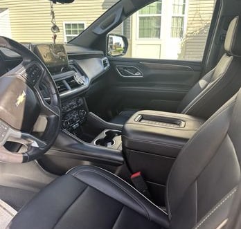 Interior Detailing Image “Deep interior car detailing with steam cleaning and vacuuming of seats"