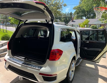 Interior Detailing Image “Deep interior car detailing with steam cleaning and vacuuming of seats"