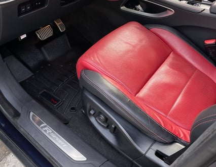 Interior Detailing Image “Deep interior car detailing with steam cleaning and vacuuming of seats"