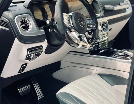 Interior Detailing Image “Deep interior car detailing with steam cleaning and vacuuming of seats"