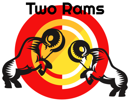 two rams junk removal services logo