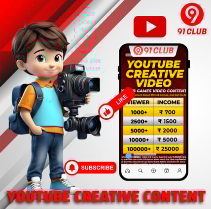 a boy with a camera and a video camera
