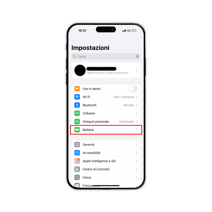 Aumentare durata batteria iPhone