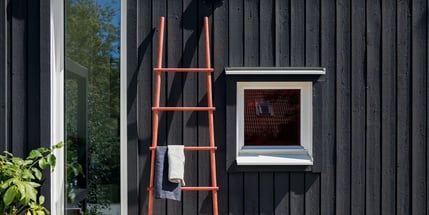Noir de falun, bardage bois noir