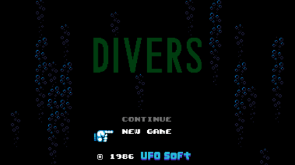 UFO 50 - Divers Title Screen