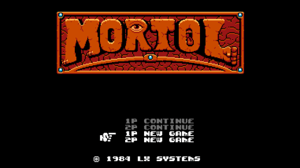 UFO 50 - Mortol Title Screen