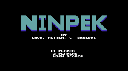 UFO 50 - Ninpek Title Screen