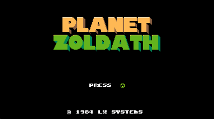 UFO 50 - Planet Zoldath Title Screen