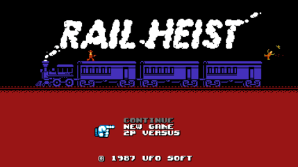 Rail Heist Title Screen