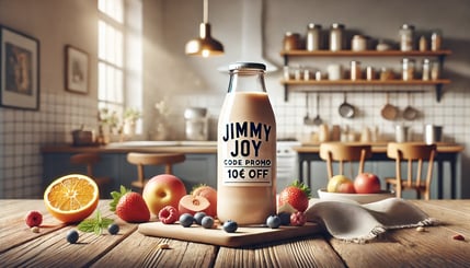 "Repas complets en poudre, barres et boissons Jimmy Joy avec réduction via parrainage et codes promo