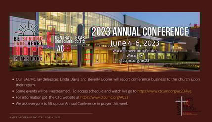 CENTRAL TEXAS CONFERENCE