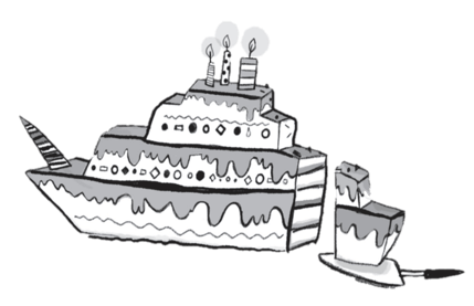 Cruise Ship Kid Cake