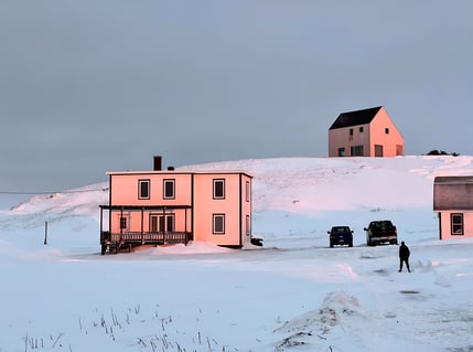 La Blanche de l'Ouest et Les Rochers en hiver