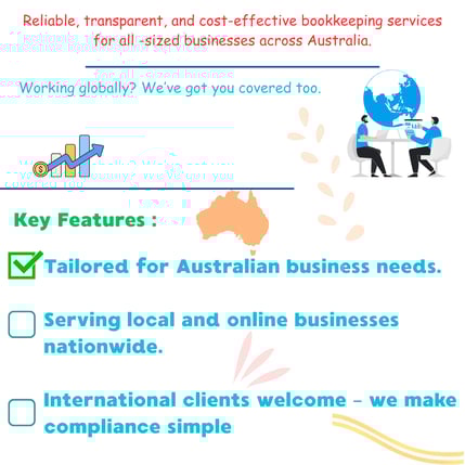 Bookkeeping Services Reliable, transparent bookkeeping for Australian businesses. Global coverage av