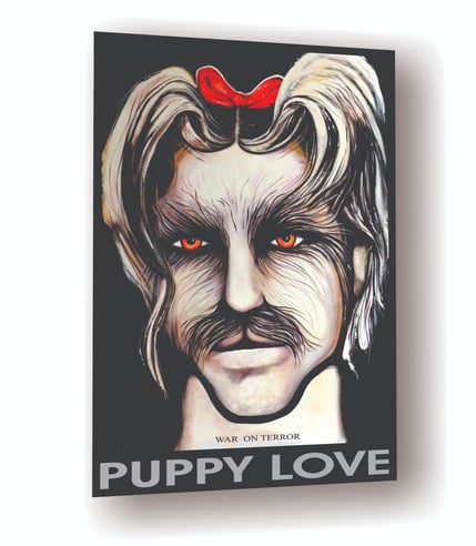 Puppy Love Little Dogie Animal Spirit Male Face Portrait