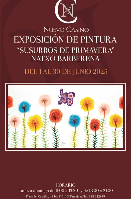 Susurros de primavera. Natxo Barberena. Todo el emes de junio en el Nuevo Casino