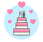 illustration gâteau de mariage
