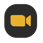 ZOOM icon - a video camera on a black square