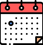 calendrier rouge et blanc