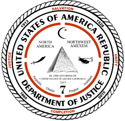 United States of America Republic Department of Justice logo