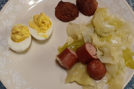 polishsausage w cabbage
