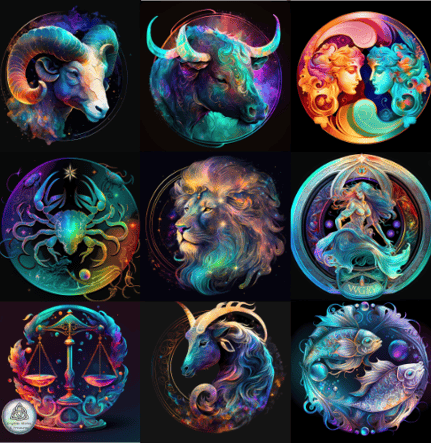 12 Zodiac Signs Constellations