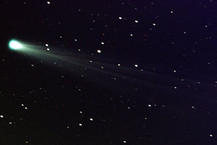 comet in space