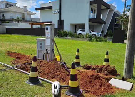 Padrão subterrâneo de  ligação RGE - CEEE Equatorial