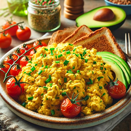 chickpea flour scrambled eggs