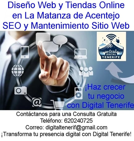 Tu Tienda Online o Tu diseño web en La Matanza de Acentejo Soporte Técnico a Domicilio