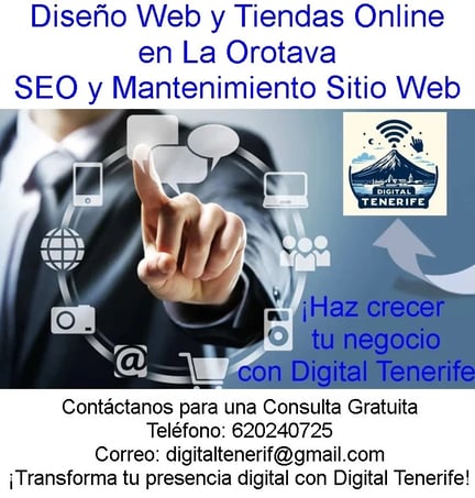 Tu Tienda Online o Tu Diseño Web En La Orotava Soporte Técnico a Domicilio