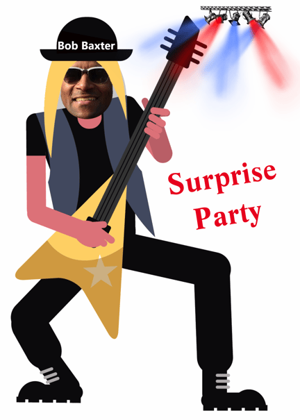 a man in a hat and a guitar