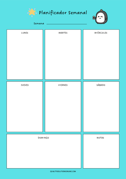 Planificadores Semanales Kawaii: Organiza tu Semana con Estilo y Alegría 
