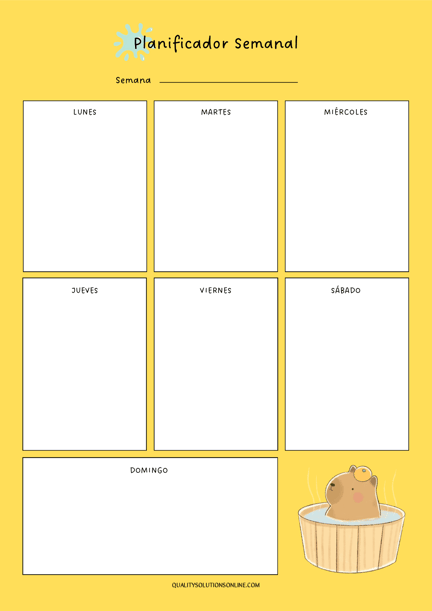 Planificadores Semanales Kawaii: Organiza tu Semana con Estilo y Alegría 