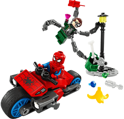 LEGO MARVEL Motorcycle Chase Spider-Man vs Doc Ock - NEW 2024