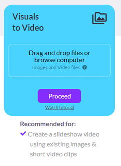 Visuals to Video on Pictory: Here's what you can do