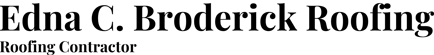 Edna Broderick Roofing logo