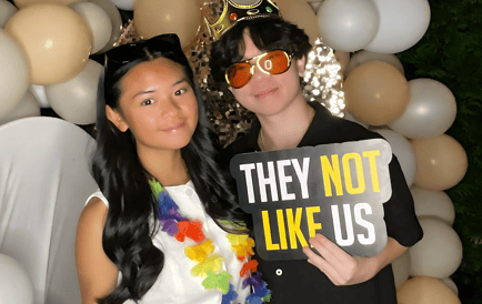 fun props at photo booth