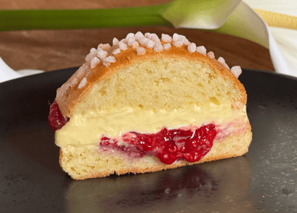 recette tropezienne ispahan framboise rose litchi