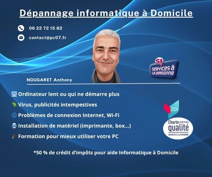 depannage a domicile informatique flyer