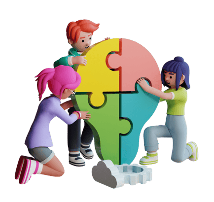 a team building an idea