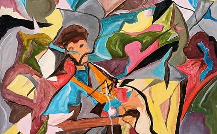 Cuadro La Tejedora de Miguel Yebra