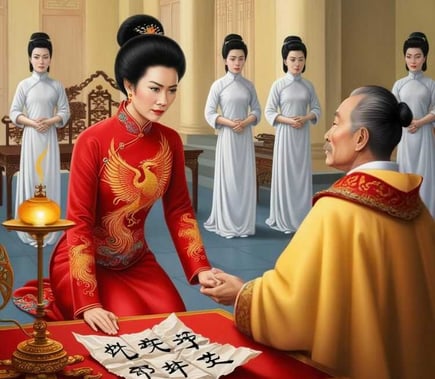 Hoàng Hậu Hiến Từ Đối Diện Thượng Hoàng