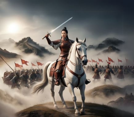Nguyễn Thị La Dẫn Quân Trên Chiến Trường