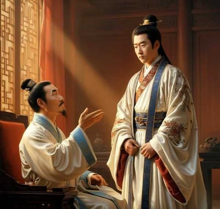 Trần Minh Tông gặp Trần Khắc Chung